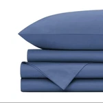 Luxe California King Deep-fitted Dark Blue Pillow Sham Sets. Fixed Price $149.00.