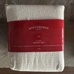 Target Wondershop Christmas Ivory Twin Flannel Sheet Set - New Orig Wrap. Fixed Price $10.00.