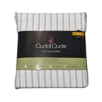 New Cuddl Duds Twill Stripe Sheet Set & Pillowcases Size Full Gray White Coastal. Fixed Price $24.95.