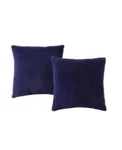 Morgan Home Velvet 18 Square Decorative Pillow 2-PACK, Navy. Fixed Price $34.71.