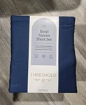 New Threshold 800 Tc Thread Count Full Hotel Sateen Sheet 6PC Set Graphite Blue. Fixed Price $33.99.