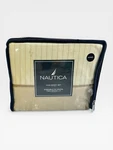 Nautica King Sheet Set 350TC Sateen Neutral Herringbone Stripe New Coastal Class. Fixed Price $47.95.