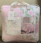 Farmhouse Rachel Ashwell Reversibleplush Pink/floral King Comforter Set W/sheets. Fixed Price $99.99.