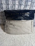 Ralph Lauren Hoxton Graham Cream Grey Stripe Queen Flat Sheet. Fixed Price $48.00.