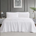 Hotel Signature Egyptian Cotton 400 Tc 6-PIECE Sheet Set, White Queen Repackaged. Fixed Price $38.99.