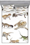 Ambesonne Reptile Queen Fitted Sheet New In Box. Fixed Price $20.00.