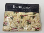 Ralph Lauren Sophie Floral Yellow Stripe Twin Flat Sheet. Fixed Price $44.99.
