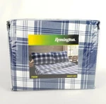 Remington Twin Sheet Set Blue White Checkered Lake House Cabin New. Fixed Price $25.19.