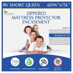 Rv Short Queen Mattress Protector 60 WX75 L Waterproof Zippered Encasement Hy.... Fixed Price $77.86.