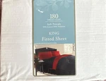 Jubilee King Fitted Sheet Cotton/poly 180 Thread Count White Solid. Fixed Price $13.45.