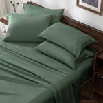 Horbaunal Green Queen Size Sheet Set - 6 Piece Luxury 1800 Thread Count Beddi.... Fixed Price $40.59.