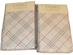 Ralph Lauren Margate Mews Plaid Euro Shams New 1ST Quality $200 Rare. Fixed Price $119.99.