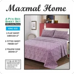 Stay Cozy Year Round 4PIECE Flannel Bed Sheet Set 100% Cotton, King Size... Fixed Price $39.95.