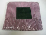 New Ralph Lauren Brittany Stripe Purple Ruffled Flat Sheet - Queen. Fixed Price $149.99.