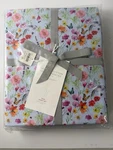 By Anthropologie Rare Twin Sheet Set Org. Cotton Sateen Floral Garden Nib $179. Fixed Price $89.40.