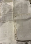 New Frette Cardo Ricamo Stitched Gold Chain Cotton Sateen Queen 4P Bed Set Italy. Fixed Price $400.00.