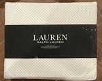 Lauren Ralph Queen Size Set Gray Dotted Cotton. Fixed Price $75.00.