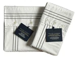 $360 New Ralph Lauren Home Queen Flat Sheet & Pillowcases 624TC Graphite. Fixed Price $230.60.