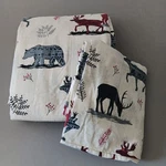 Pointehaven Bedding Flannel Full Top Sheet + Pillowcase Cozy Cabin Deer Bear. Fixed Price $20.99.