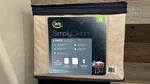 Serta Simplyclean 4 Piece Queen Sheet Set - Antimicrobial, Stain Protection. Fixed Price $23.95.