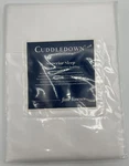Cuddledown Queen Flat Sheet White Sateen 100% Cotton 600 Thread X 105. Fixed Price $109.99.