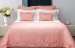 $325 Yves Delorme Triomphe Peche Pink 18"DEEP Fitted Sheet 75X85" Sateen France. Fixed Price $125.00.