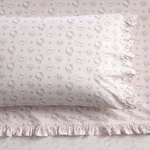 Pottery Barn Teen-hello Kitty & Friends Organic Stripe Ruffle Sheet Set. Fixed Price $99.50.