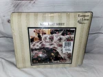 Vtg Eastport Linens King Flat Sheet New Package Laura Floral Made Usa. Fixed Price $28.50.