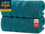 Pack Of 2 Extra Large Bath Sheets 35 70 Inches - 100% Ring Spun Cotton Hotel Q. Fixed Price $62.99.