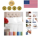 4-PIECE Queen Bed Sheet Set Breathable, Wrinkle-free, Deep Pocket Design. Fixed Price $39.99.
