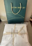 Shilucheng 100% Egyptian Cotton Sheet Set 1000 Tc White Queen. Fixed Price $44.95.