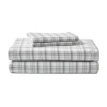 Eddie Bauer - King Sheet Set, Warm Breathable Cotton Flannel Bedding With Dee.... Fixed Price $65.88.