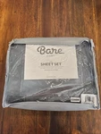 Bare Home King Set - Luxury Premium Microfiber Bed Gray. Fixed Price $45.00.