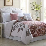 Amrapur Overseas Rose Farmhouse 8-PIECE Embellished Comforter Set. Fixed Price $147.49.