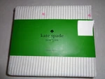 Kate Spade Deep Queen 100% Cotton Percale Sheet Set - Gray Stripes & Pink Hearts. Fixed Price $69.99.