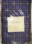Ralph Lauren Studio Lg Check Purple Plaid Standard Size Pillowcases Nip Cotton. Fixed Price $89.99.