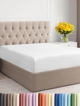 Queen Fitted Bed Sheet Bottom Single Only Ultra-soft Hotel Luxu. Fixed Price $28.95.