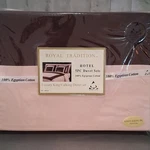 Royal Tradition Hotel 5PC King/cal Egyptian Cotton Duvet Set Pink/brown. Fixed Price $39.99.