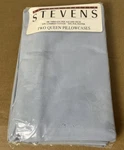 Brand New Vintage No Iron Stevens Utica Percale 2 Pillowcases Blue 180 Thread. Fixed Price $15.00.