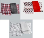 Traditions Collection Christmas Gift Different 4 Pc Full Sheet Set W/plush Throw. Fixed Price $38.79.