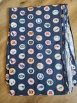 Pottery Barn Kids "nfl - Football Logos" Twin Flat Sheet. Fixed Price $18.99.