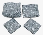 Garnet Hill Mums Hemstitched Pima Cotton Sheet Set Navy Blue 106X101 King. Fixed Price $180.00.