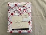 New 4PC Laura Ashley Queen Sheet Set Cottage Bow Ribbon Red 100% Cotton Percale. Fixed Price $62.69.