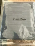 Calvin Klein Bamboo Flower Rhythmic Stripe Euro Shams Pillowcases Japanese Blue. Fixed Price $299.00.