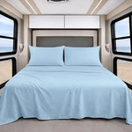 Shreem Linen Luxury 4 Piece Microfiber Rv Sheet Bunk - 28X75, Light Blue. Fixed Price $35.90.