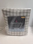 Cuddl Duds Brushed Cotton Full Sheet Set Check Nip Heavyweight Flannel. Fixed Price $39.99.
