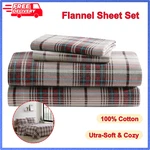 Eddie Bauer Flannel Sheets Queen Size, Anti-pilling & Wrinkle Resistant Cotton. Fixed Price $55.73.