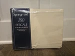 Springmaid 180 Percale Luxury No-iron Queen Flat Sheet Ivory. Fixed Price $14.39.