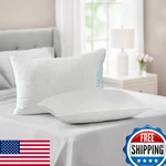 Martha Stewart Heriloom Jacquard Down Alternative Pillows Standard/queen Size. Fixed Price $118.96.