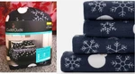 Cuddl Duds Microfleece Sheet Set Navy Snowmen & Snowflakes Plush Soft New. Fixed Price $36.97.